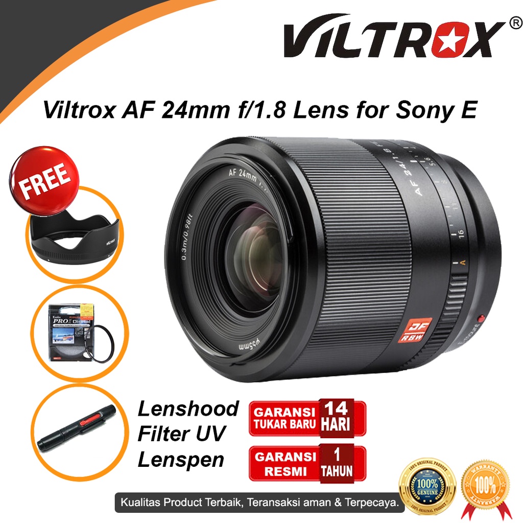 Viltrox AF 24mm F1.8 STM - Sony E Fit